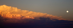 Clouds & moon