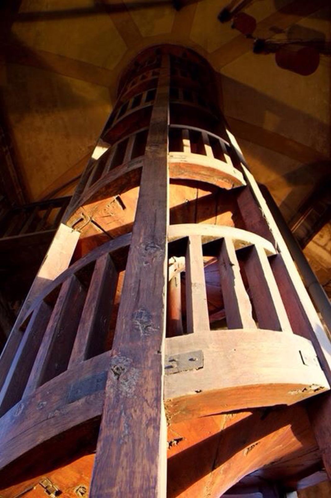 Estructura de madera en espiral