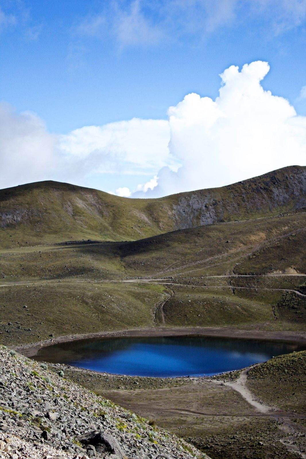 Laguna de altura entre cerros