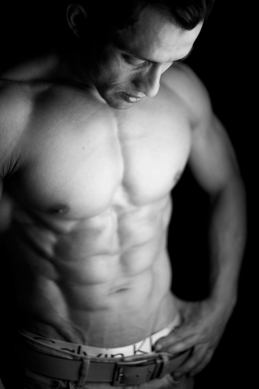 Retrato en blanco y negro, estudio